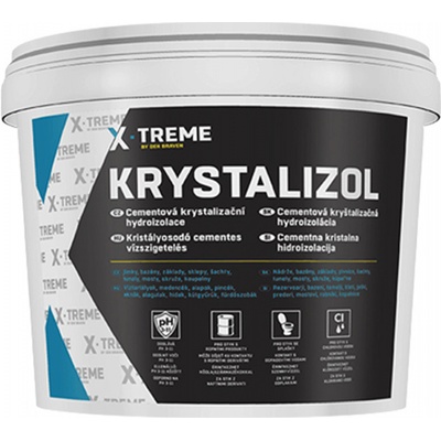 Den Braven Hydroizolace Krystalizol Cementová krystalizační hydroizolace Krystalizol, kbelík 5 kg, šedá