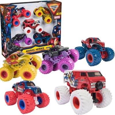 Monster Jam multibalení kovových Monster Trucků superhrdinové Marvel 1:64