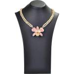 Dannyra Колие с естествена орхидея и седеф Cream Beauty Dannyra Jewels