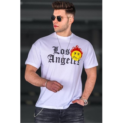 Madmext Мъжка тениска 4991 - Бяла 293217 (293217_Бяло)