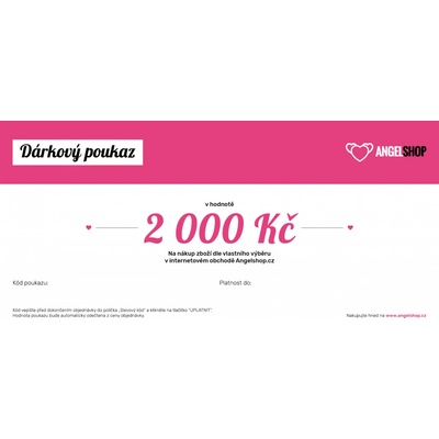 Victoria's Secret Dárkový poukaz v hodnotě 2000 Kč PAPÍROVÝ