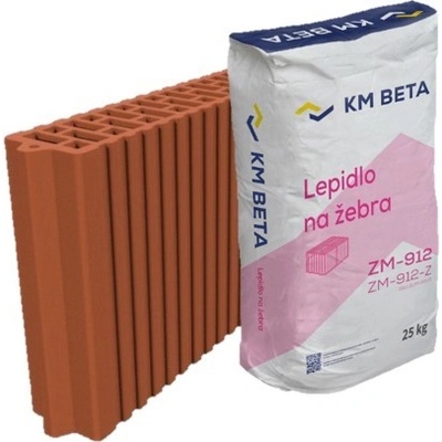 Příčka broušená Profiblok 80 Brus 497 × 80 × 249 mm KM BETA s lepidlem na žebra