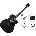 Pasadena PGC-100E Premium SET Black Електро-акустична китара Джъмбо