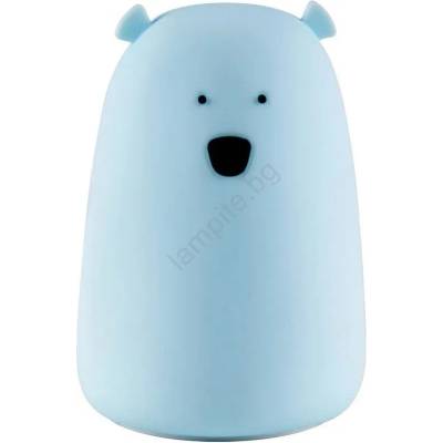 Polux Led rgb детска сензорна лампа bear led/0, 8w/5v синя (sa1448)