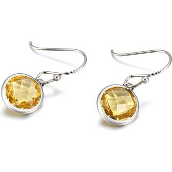 HARAHU Обеците pa-20671 - Сребърна / Жълта kp20671 (pa-20671)