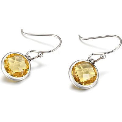 HARAHU Обеците pa-20671 - Сребърна / Жълта kp20671 (pa-20671)