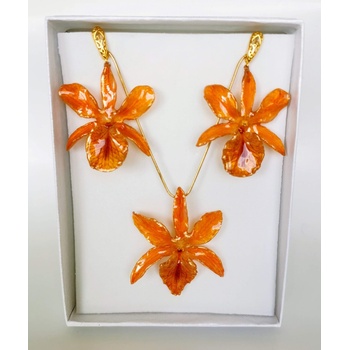 Meganflo Оранжеви орхидеи комплект - 3DeLux