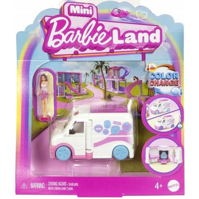 Barbie MiniLand Sanitka Mobilní klinika Sada otevírací hračka