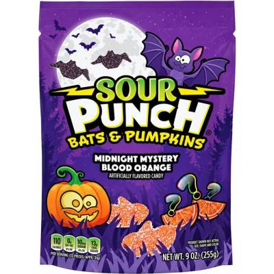 Sour Punch bonbonky s příchutí červeného pomeranče a záhadnou půlnoční příchutí 255 g