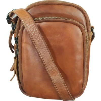 Gianni Conti kožená pánská crossbody koňaková 4102409 TAN