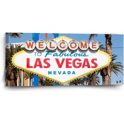 Sablio Obraz Welcome to Las Vegas - 110x50 cm