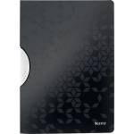Leitz Клипс за закрепване, PP, A4, LEITZ "Wow ColorClip", черен 41850095 (41850095)