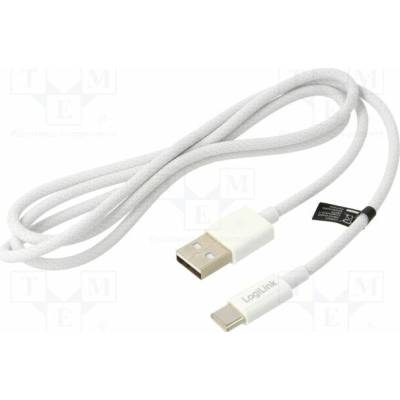 Logilink CU0321 USB 2.0 USB A vidlice USB C vidlice 1m bílý