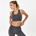 USA Pro UP Seamless Crop Sports Bra - Charcoal