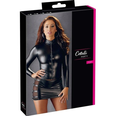 Cottelli Collection Party Long Sleeve Top Zip
