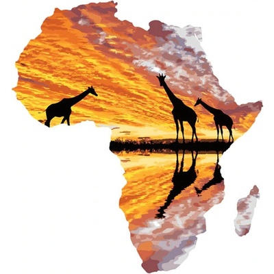 Malování podle čísel Africký kontinent