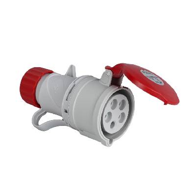 Трифазен червен евро контакт fanton argo 71105 - cee, 3p+n+e, 16a, 400v, 5p, ip44 (71105)