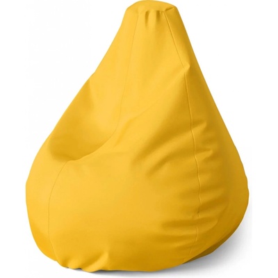 Sablio Sedací vak Pear Žlutooranžová Sablio 70 x 95 x 15 cm