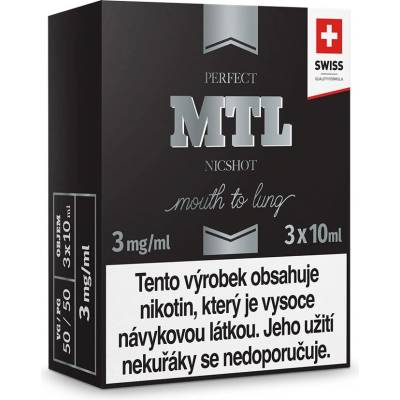 JustVape MTL NicShot PG50/VG50 3 x 10 ml 3 mg