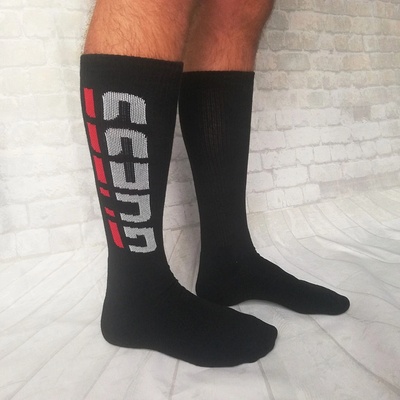 Guess ponožky Black/Red/White čierna