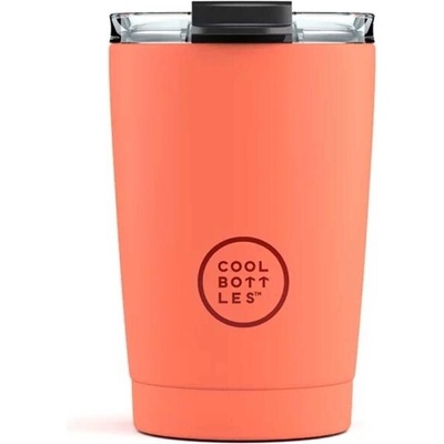 Cool Bottles Termohrnček z nehrdzavejúcej ocele Pastel Coral 330 ml