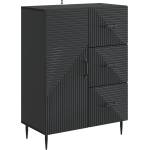 vidaXL Служебен шкаф Черно 66 x 34, 5 x 89, 5 см Инженерна дървесина (894856)