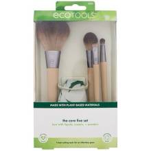 EcoTools Brush The Core Five barva béžová sada kosmetický štetec na make-up Tapered Powder 1 ks kosmetický štětec Rounded Cheek 1 ks kosmetický štětec na oční stíny Diffuse Shadow 1 ks kosmeti