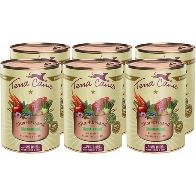 Terra Canis Market Ragout Beef with broccoli blueberries & sage 6 x 385 g