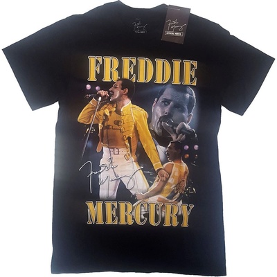 Freddie Mercury tričko Live Homage čierne