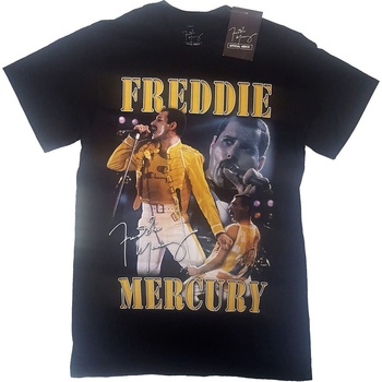 Freddie Mercury tričko Live Homage čierne