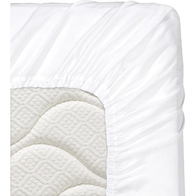 Дилиос Долен чаршаф с ластик 90/200/25 см бял 100% памук