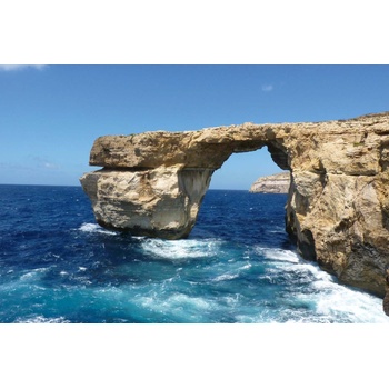 DIMEX ART s. r. o Флизелинов фототапет лазурен прозорец 375 x 250 см