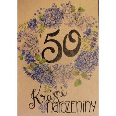 Přáníčko BeBechy – recyklovaný papír – 50
