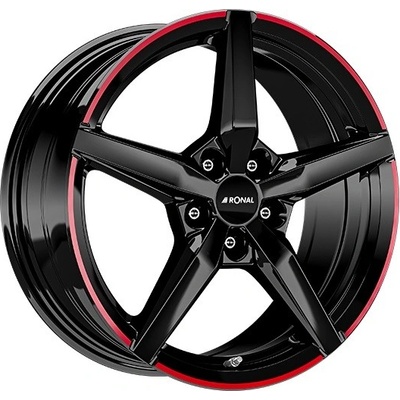 RONAL R69 7,5x17 5x114,3 ET50 black red rim