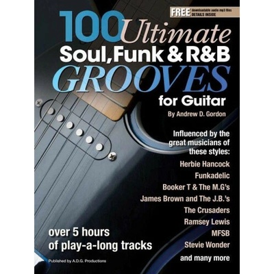 100 ultimate soul, funk and r&b grooves noty, tabulatury na kytaru +audio – Hledejceny.cz
