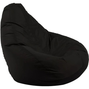 Pufrelax Пуф круша, 220л. , Nirvana Hobbit - Panama Black, водоустойчив, Перящ се калъф, Пълнеж от Полистиролни перли (PUF-G-NH-PEX-BL)