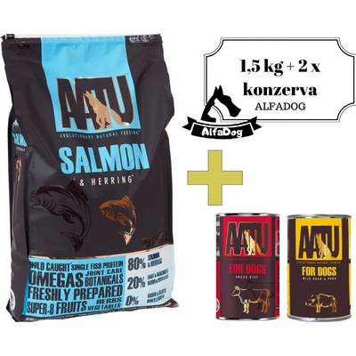 AATU Dog 80/20 Fish w Shellfish 1,5 kg