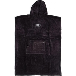 Ocean & earth Corp Hooded poncho - Black (Black)