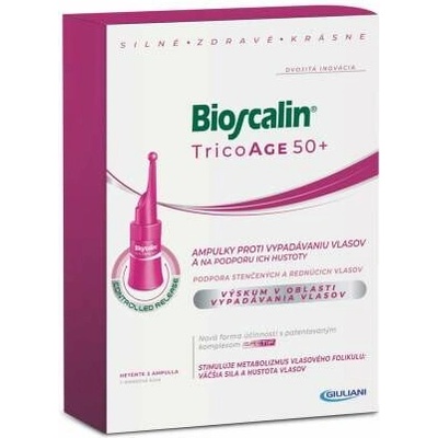 Bioscalin TricoAge 50+ AMPULKY proti vypadávaniu vlasov 8x3,5 ml, 8005809020749