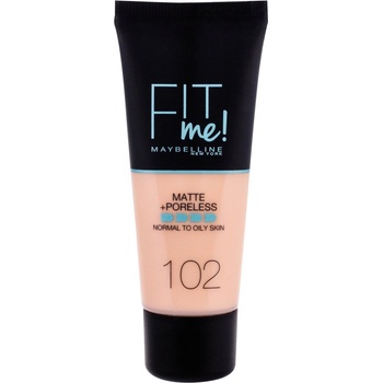 Maybelline Sjednocující make-up s matujícím efektem Fit Me! Matte & Poreless Make-Up 102 Fair Ivory 30 ml