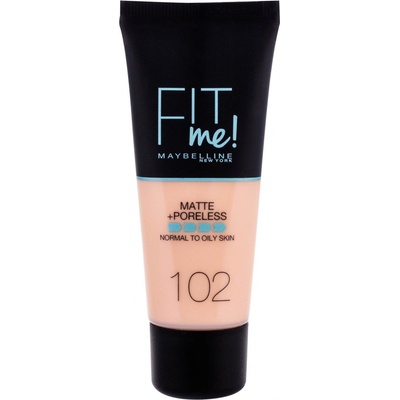 Maybelline Sjednocující make-up s matujícím efektem Fit Me! Matte & Poreless Make-Up 102 Fair Ivory 30 ml