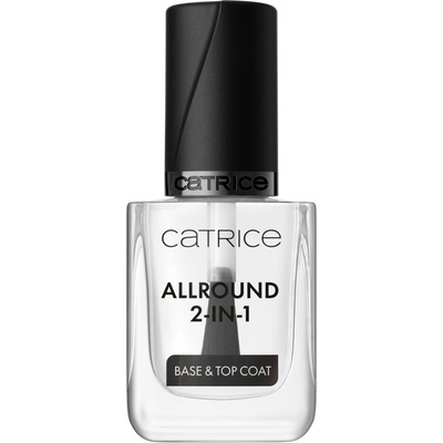 Catrice Allround 2-in-1 podkladový a krycí lak na nechty 2 v 1 transparentný 10.5 ml