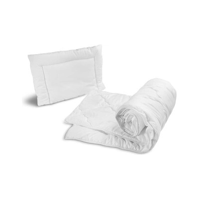 SENSILLO Dětská 2D sada přikrývka a polštář DELUXE do postýlky bílá – Zboží Dáma SENSILLO Dětská 2D sada přikrývka a polštář DELUXE do postýlky bílá – Zboží Dáma