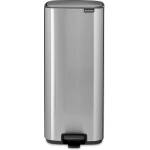 Brabantia Кош за боклук Brabantia Bo Pedal 1010144, 30 л, Леко затваряне, Противоплъзгаща основа, Устойчив на пръстови отпечатъци, Инокс/Мат (1010144)