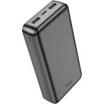 hoco. J100A аварийно зарядно устройство с 2 USB + Type-C + microUSB порта, 20000mAh, LED индикатор, ЧЕРНО (J100A_B)