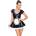 Black Level Vinyl Maid's Dress 2851261 Black S