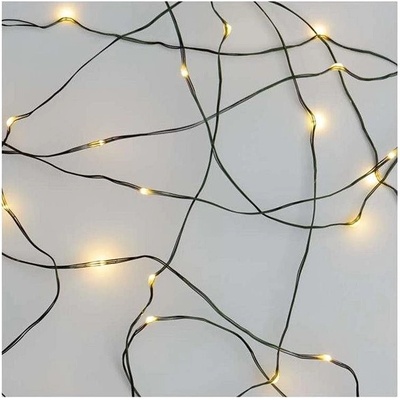 Emos D3AW04 vianočná nano reťaz 7,5m 75 LED 2,4W IP44 teplá biela časovač zelená