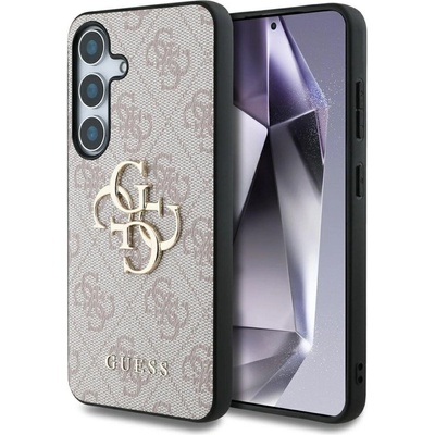 GUESS Гръб Guess за Samsung Galaxy S25 Plus , PU, 4G Metal Logo Case, Розов (3666339449117)