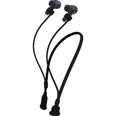 Šňůrka na krk Silikonové poutko pro Samsung Galaxy Buds 3 FE / Galaxy Buds 3 3 Pro kwmobile s popruhem na krk černá