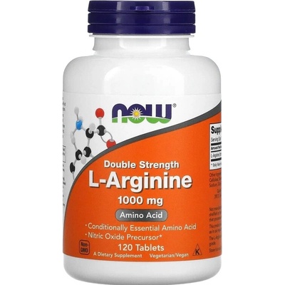 Now Foods L-arginín 1000 mg 120 tabliet